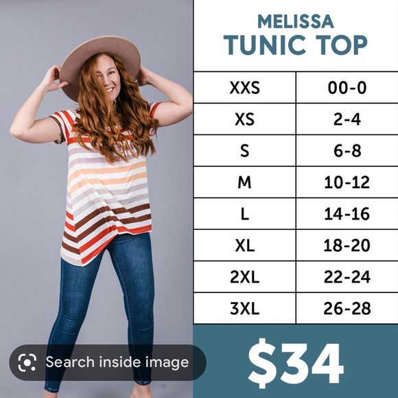 NWT Lularoe Melissa, XS - Picture 5 of 5